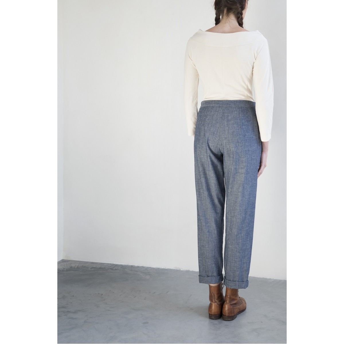 RiannedeWitte | Chaplin trousers | Organic jeans poplin